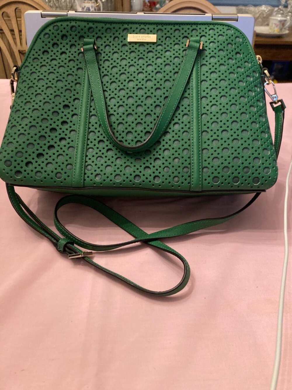 Kate Spade New York  Small Rachelle Satchel Newbury Lane Caning
